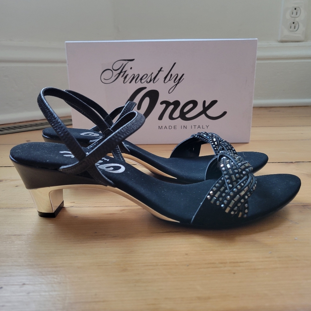 Heels Like new ONEX Made in Italy heels! Beaded Size 10 40 sexy heels. CLEAN - Picture 6 of 11